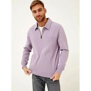 FatFace Men's Newlyn 1/4 Zip Pullover Sweatshirt Sweater Causal Preppy Classic M